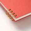 B6 notebook - 製本クロス / Red